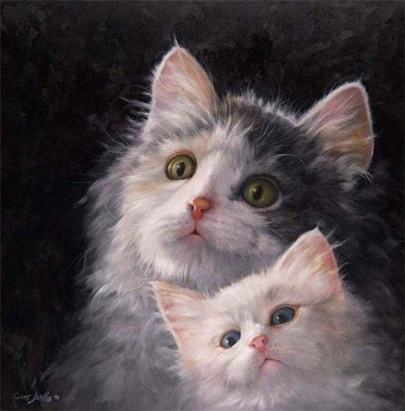 Котенок живопись