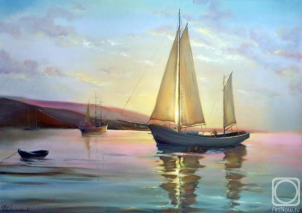 Картина романа Величко парусники