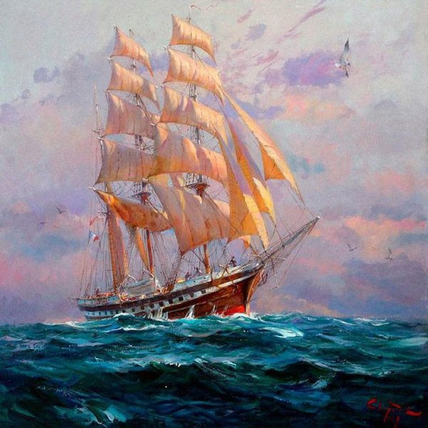 Корабль "художник Цыганов"