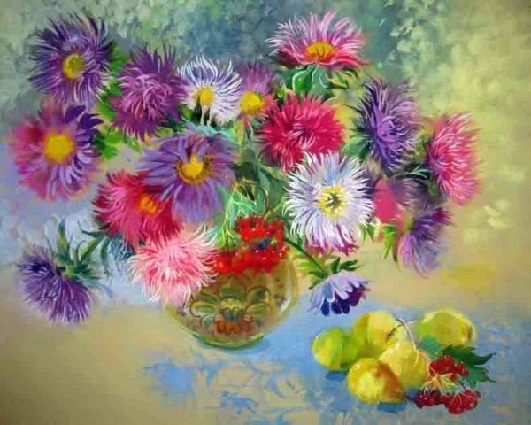 Импрессионисты цветы хризантемы