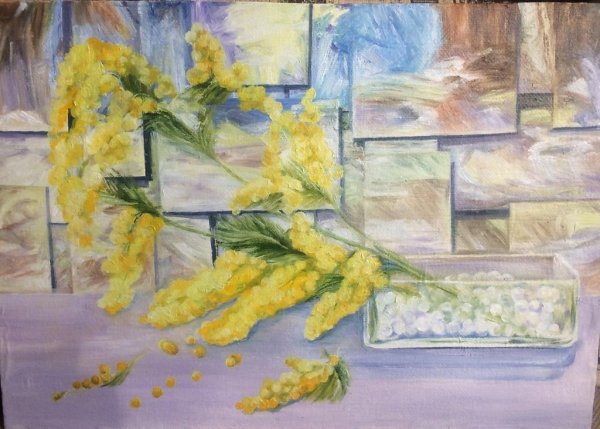 Эмиль Вернон натюрморт Мимоза