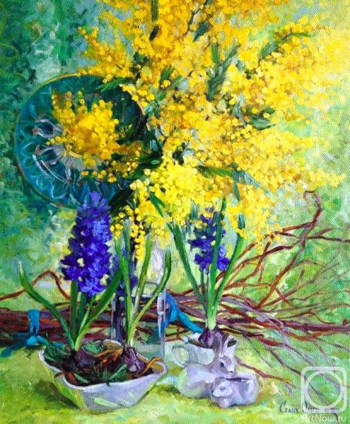 Мимоза в живописи