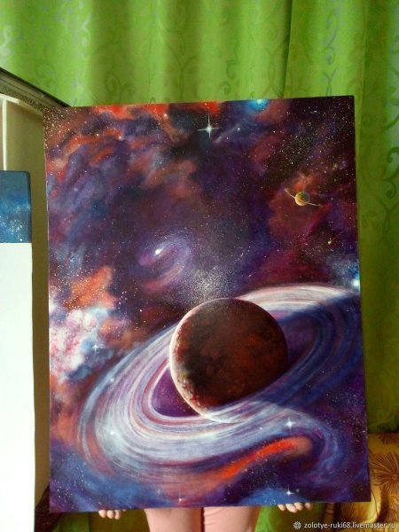 Космос живопись маслом