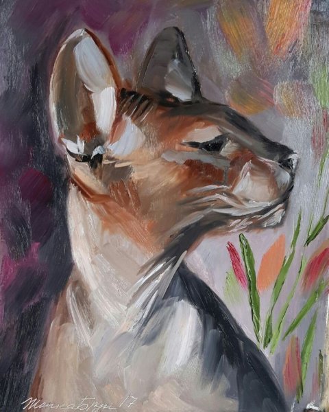 Живопись маслом сфинкс