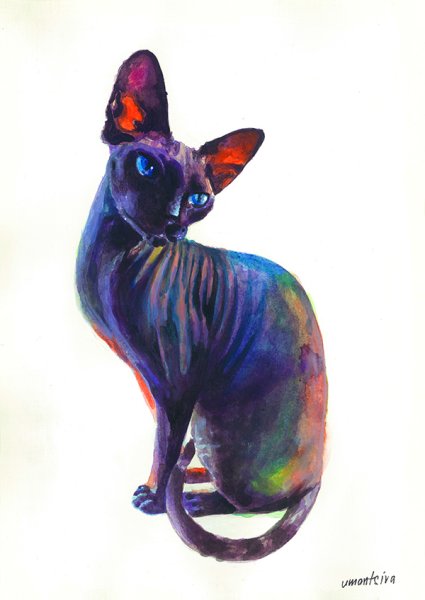 Сфинкс кошка стилизация