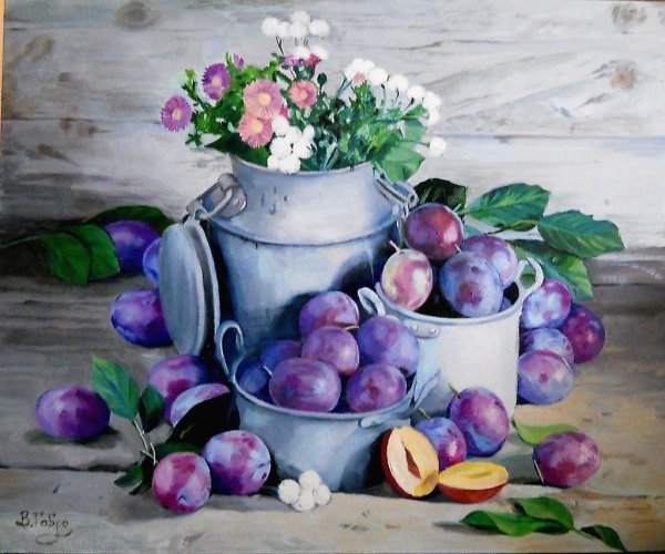 Художник Кэтлин Редфилд натюрморты