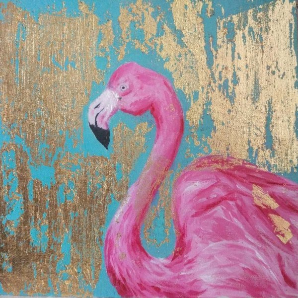 Фламинго с поталью