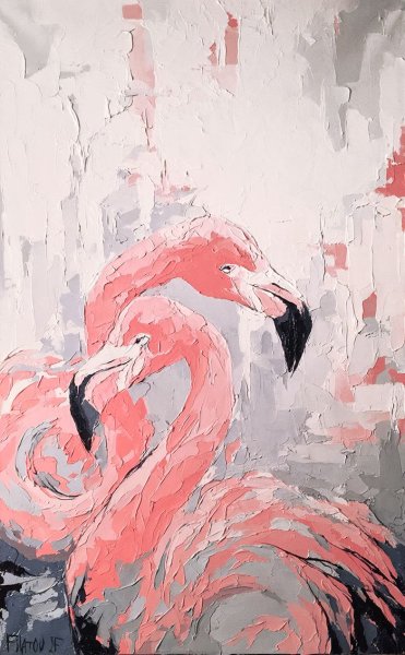 Фламинго мастихином