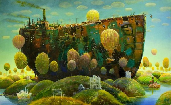Фантастический пейзаж в живописи