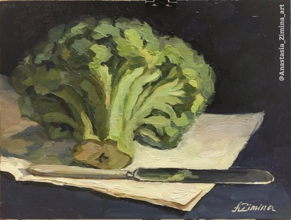 Этюд капусты