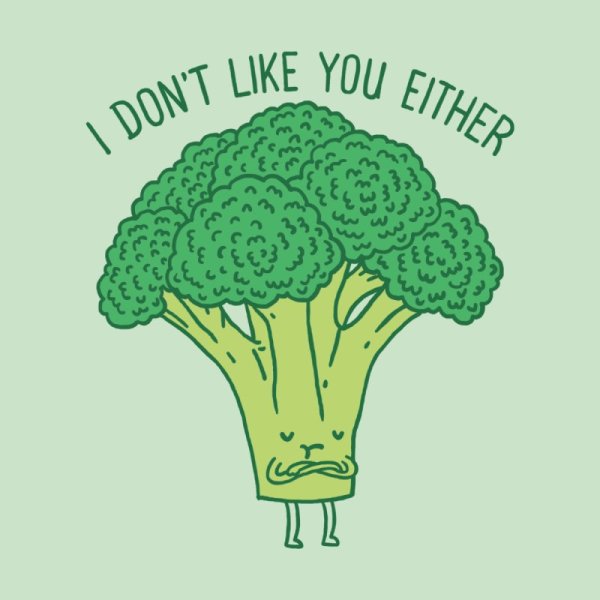 Брокколи Ботаническая иллюстрация