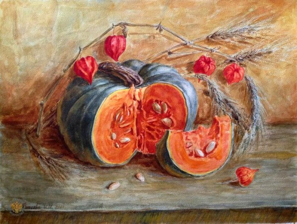 Физалис картины Марии Павловой