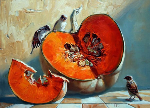 Физалис картины Марии Павловой