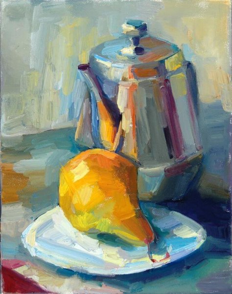 Натюрморт в контражуре Академическая живопись