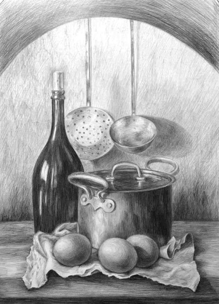 Апельсин Академический рисунок