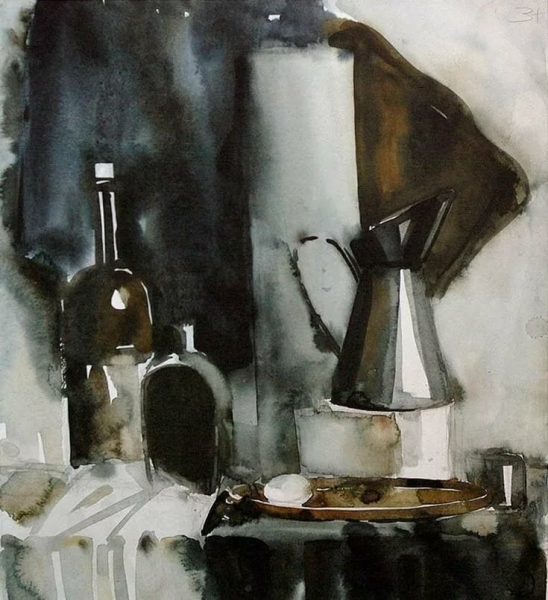 Гризайль натюрморт Академия Репина