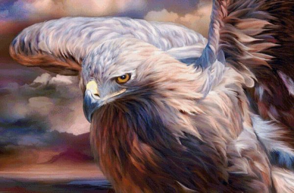 Орёл Сокол Беркут в живописи маслом