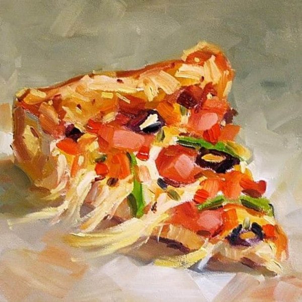 Пицца картина маслом