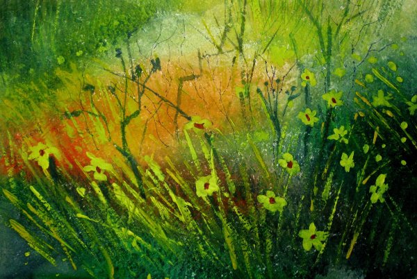 Картина трава