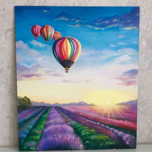 Картина с воздушными шарами