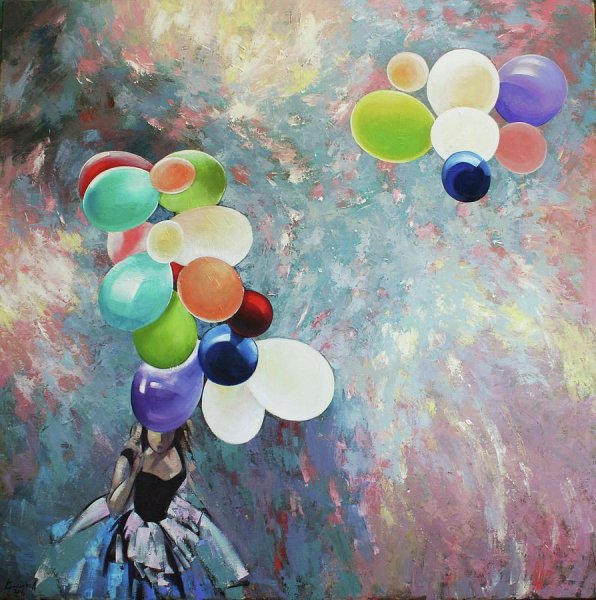 Воздушные шары живопись