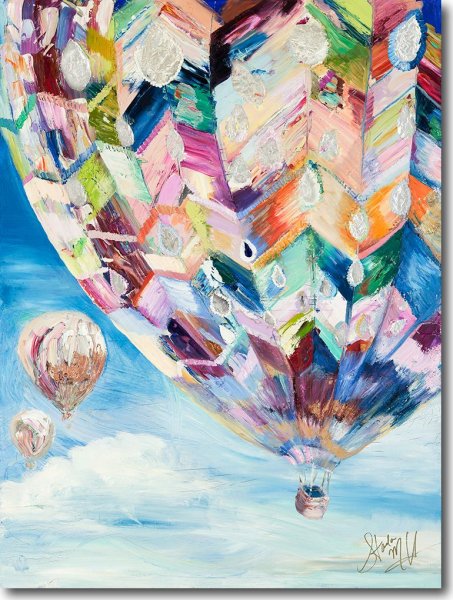 Картина с воздушными шарами