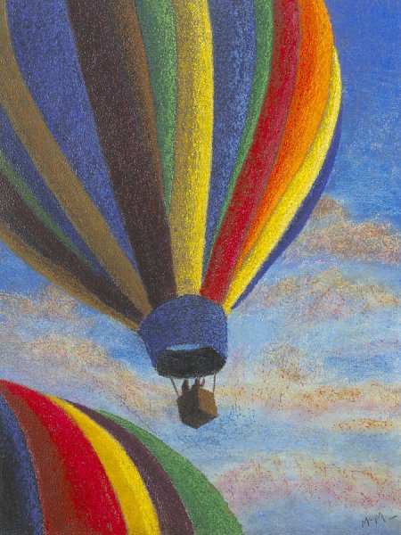 Воздушный шар "пастель"