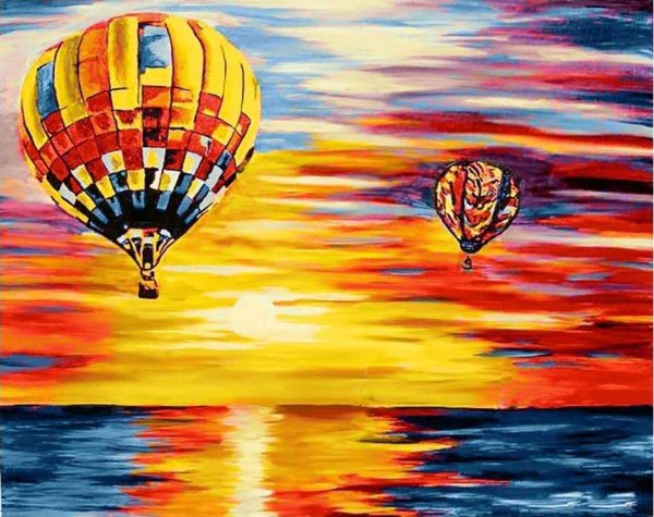 1. Художник Леонид Афремов «парад воздушных шаров».