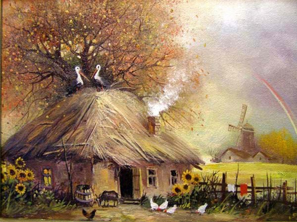 Украинские хатки картины