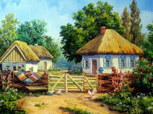 Казачий курень живопись