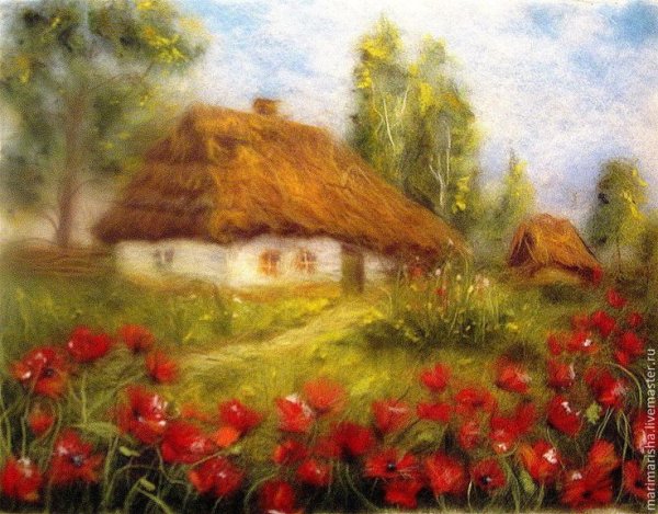 Шерстяная акварель Марина Аскерова