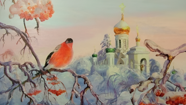 Православное Рождество акварель