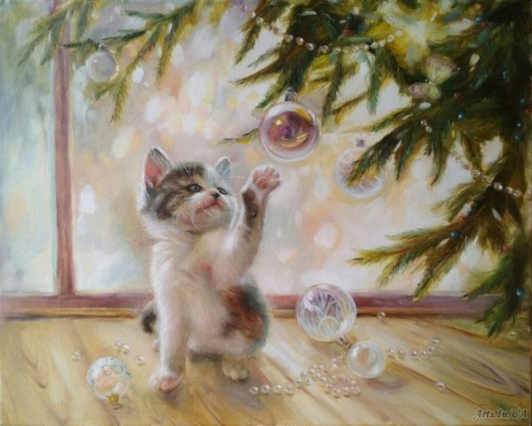 Новый год живопись