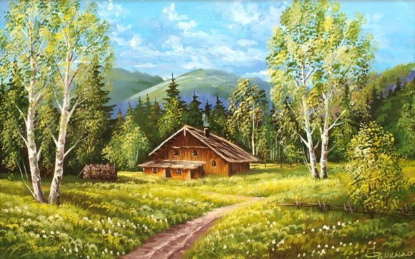 Деревенские , Лесные пейзажи