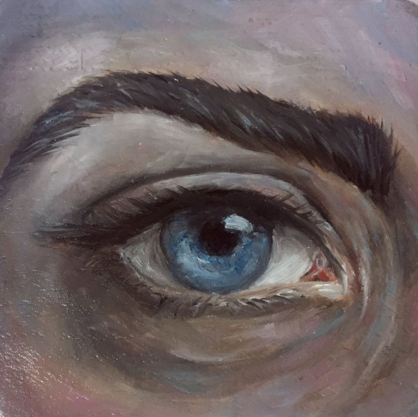 Глаза маслом живопись