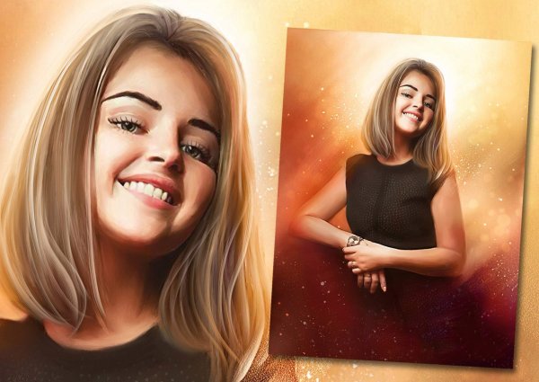 Портрет на холсте