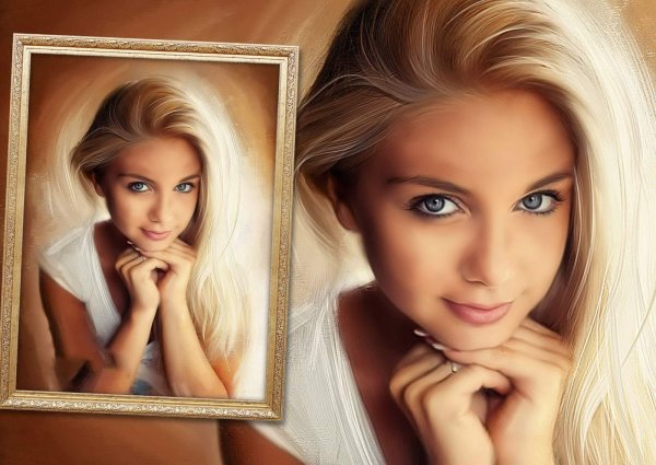 Портрет стилизованный под живопись