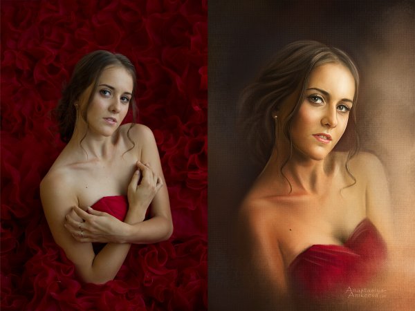 Необычная обработка портрета