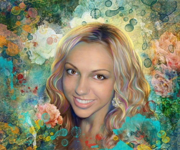 Живописный фон для портрета