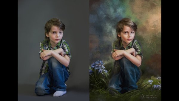 Портрет на холсте