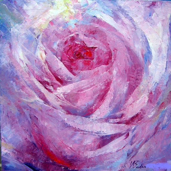 Абстрактные цветы живопись