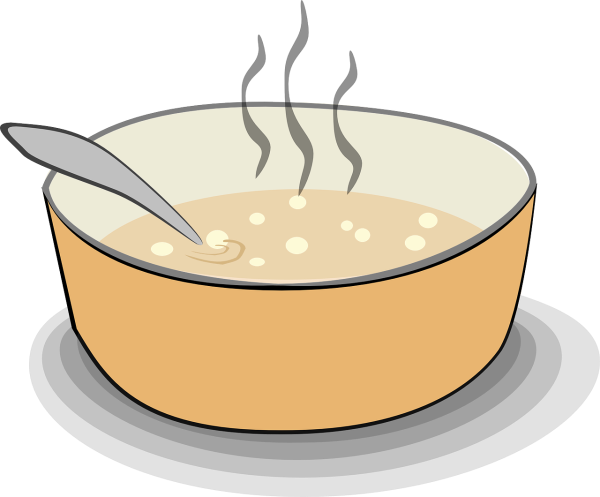 Кастрюля с кашей для детей