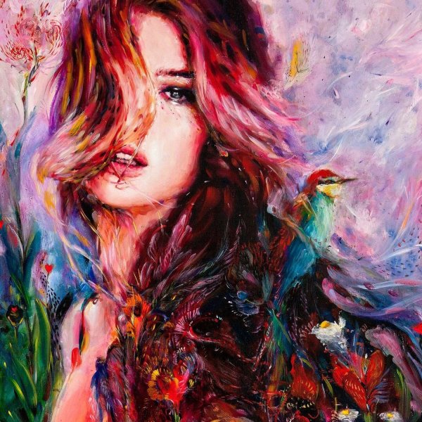 Портрет цветными красками