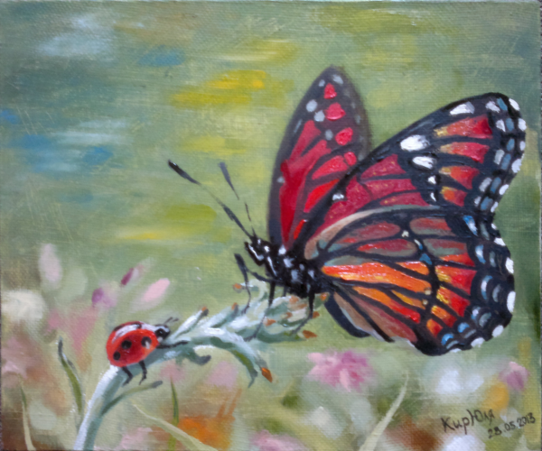 Бабочки картины художников
