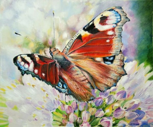 Бабочки живопись