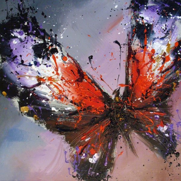 Художник Павел Гузенко бабочки