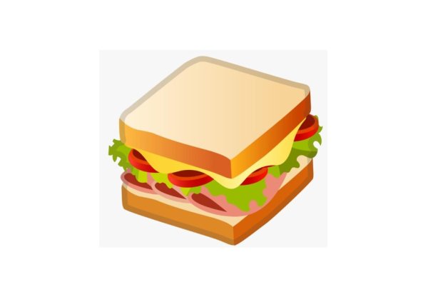 Закрытые бутерброды нарисовать