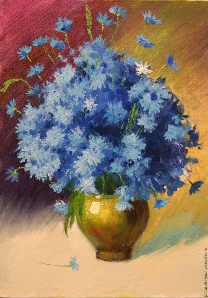 Букет Васильков Ханс эмернкнер