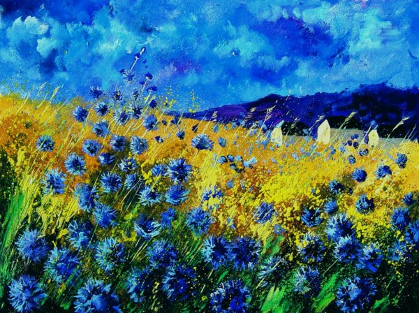 Pol Ledent картины луг
