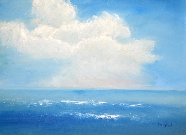 Небо гуашью